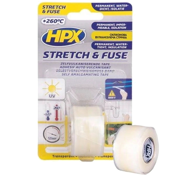 Стрічка силіконова вулканізуюча HPX SI2580 Stretch&amp;Fuse 25мм х 1.8м