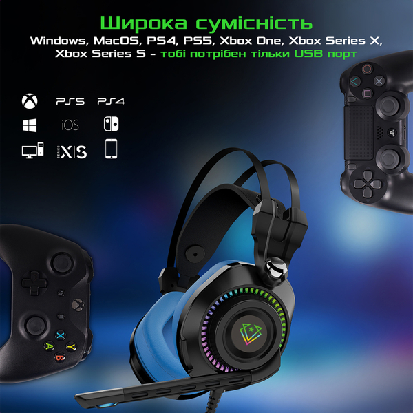 Навушники Vertux Bogota Blue