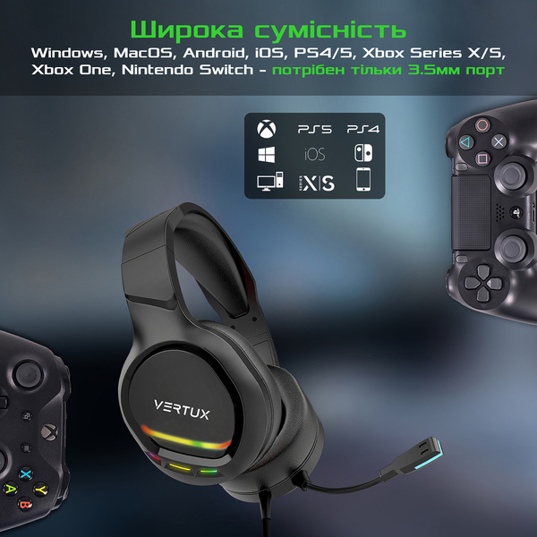 Навушники Vertux Tokyo Black