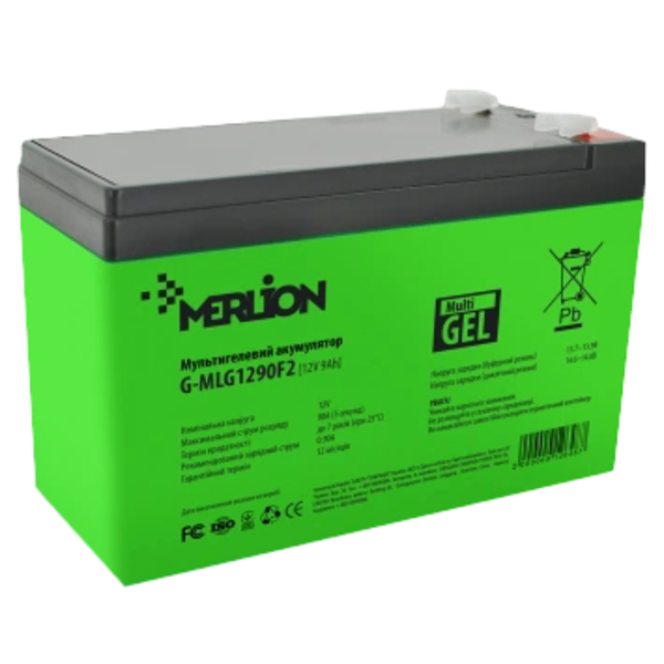 Акумуляторна батарея MERLION G-MLG1290F2 12V 9 Ah