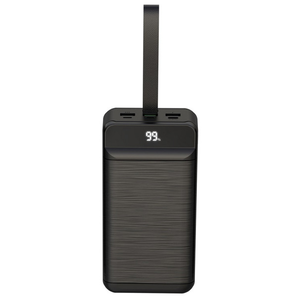 Зовнішній акумулятор (Power Bank) XO PR157 - 40000 mAh 3-Input PD20W + QC22.5W with light Black