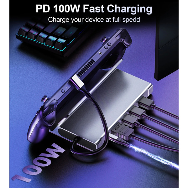 Док-станція USB3.1 Type-C --> HDMI/USB 3.0x2/USB 2.0/USB-C PD 100W Hub 7-in-1 Choetech