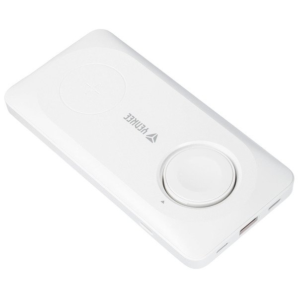 Зовнішній акумулятор (Power Bank) Yenkee YPB 510 - 10000 mAh PD 22,5W 3in1 Qi Wireless (White)