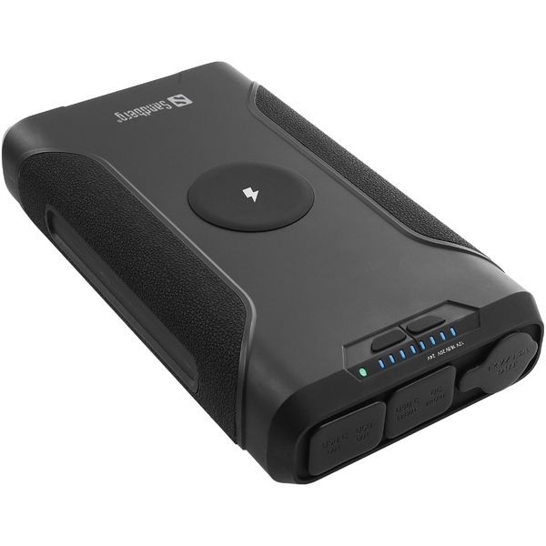 Зовнішній акумулятор (Power Bank) Sandberg Survivor PD 72000mAh QC3.0 1USB-A, 2xUSB-C,1xDC,Cigar Lighter Socket,Wireless 7in1