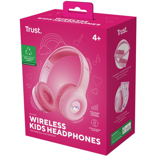 Відповідь: Навушники Trust Nouna Kids Wireless Pink (25274)