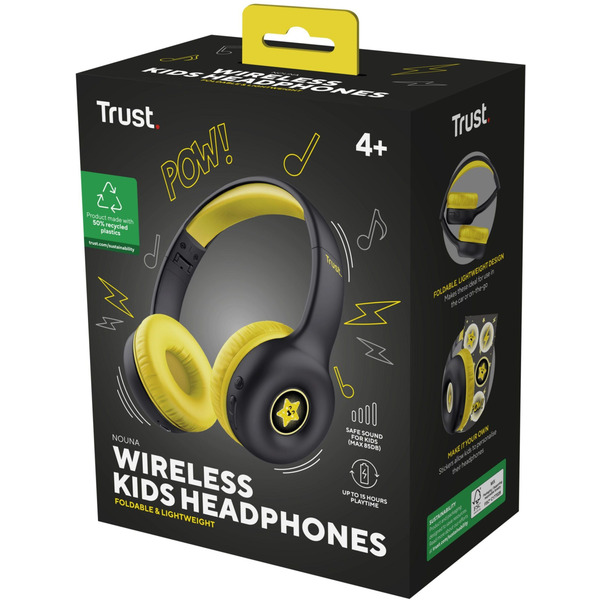Наушники Trust Nouna Kids Wireless Black
