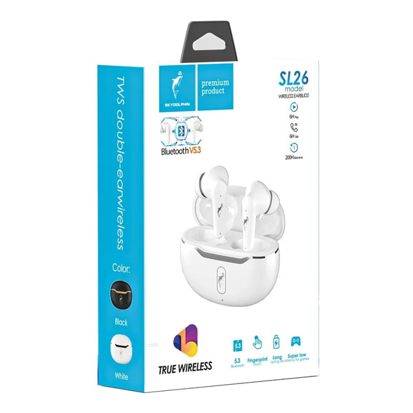 Bluetooth-гарнитура SkyDolphin TWS SL26 White (SDBTE-000189)