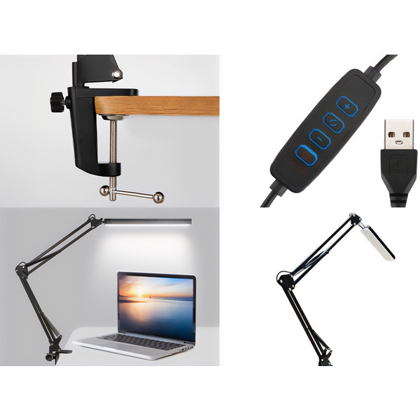 LED лампа настільна Media-Tech FLEX LAMP 5,6W 6500K 5V Black