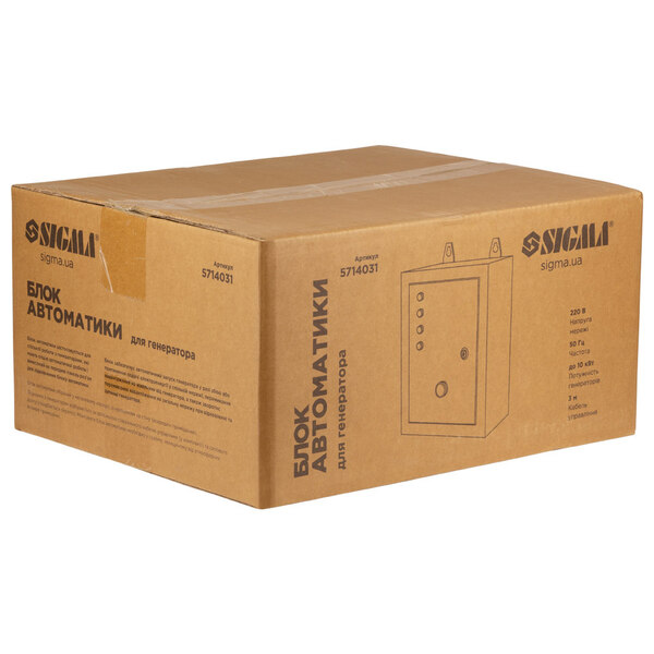 Блок автоматики 220В для инверторных генераторов до 10кВт SIGMA (5714031)