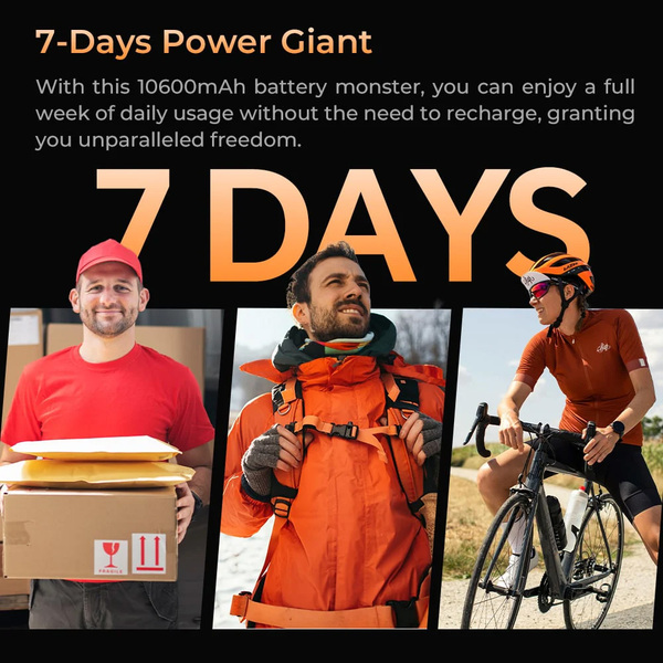 Смартфон Oukitel WP38 6.52 HD /6GB/256GB/ MT8788 / 10600mAh / IP68 / 13+5Мп Black