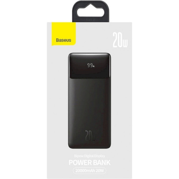 Зовнішній акумулятор (Power Bank)Baseus Bipow 20000mAh