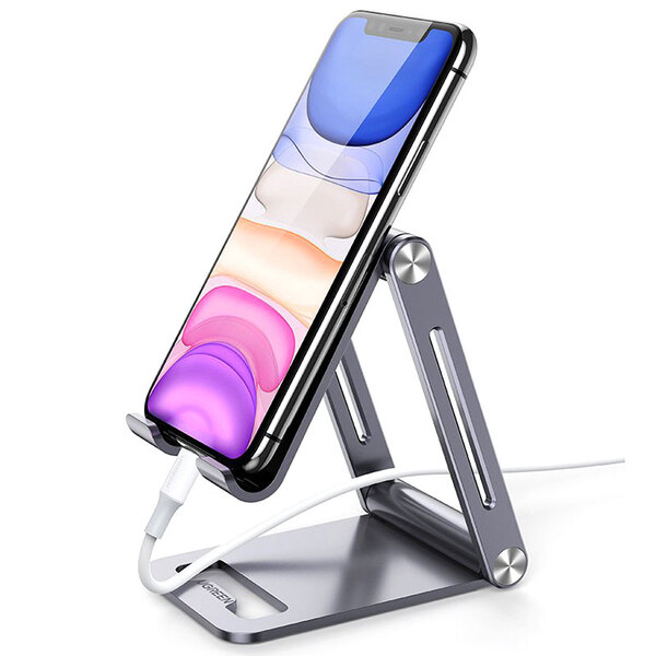 Підставка-трансформер алюмінієвий складний для смартфона UGREEN LP263 Сіра