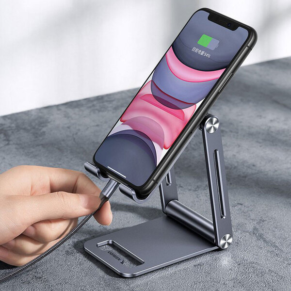 Підставка-трансформер алюмінієвий складний для смартфона UGREEN LP263 Сіра