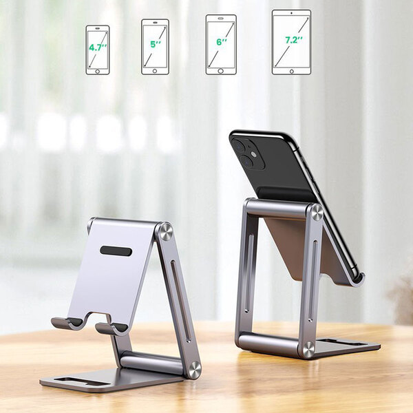 Підставка-трансформер алюмінієвий складний для смартфона UGREEN LP263 Сіра