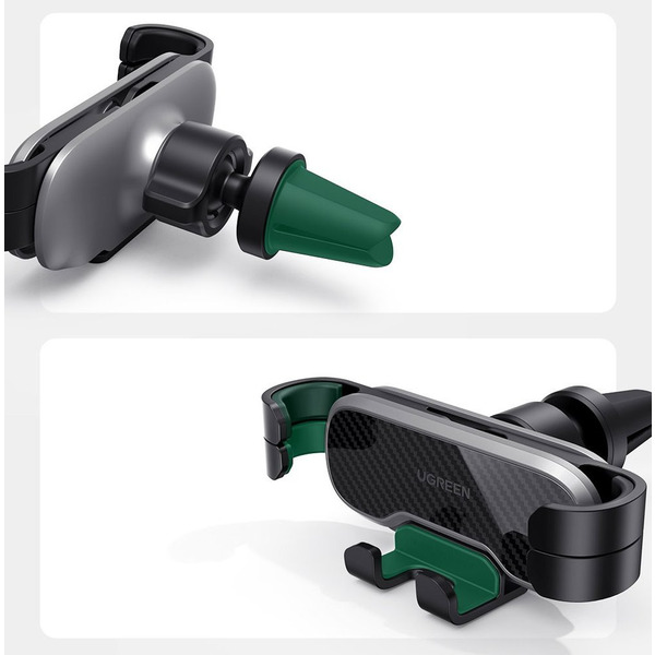 Автомобильное крепление для смартфона 4.7-7.2 (На решетку+крючок) LP228 Ugreen Черное