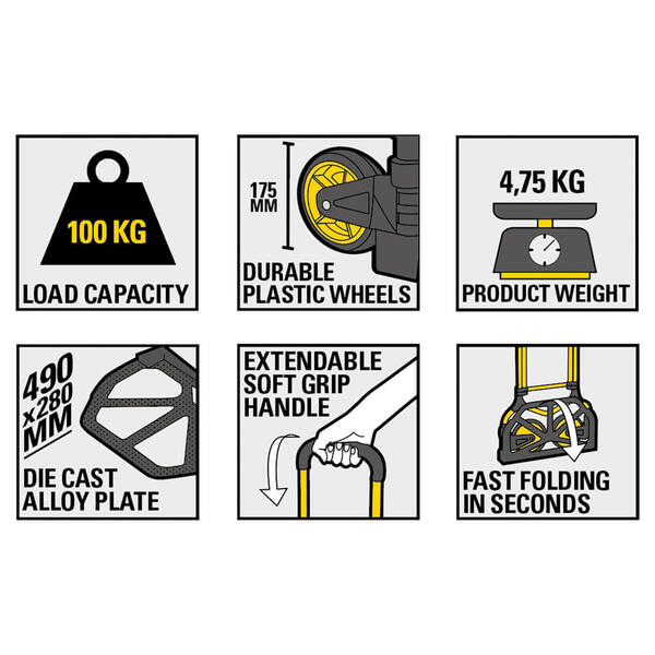 Тележка грузовая складная STANLEY SXWT-FT582