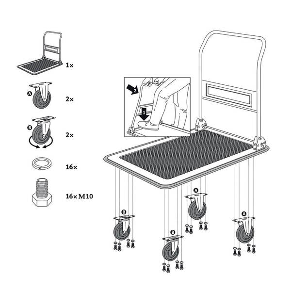 Візок-платформа вантажний STANLEY SXWT-PC528
