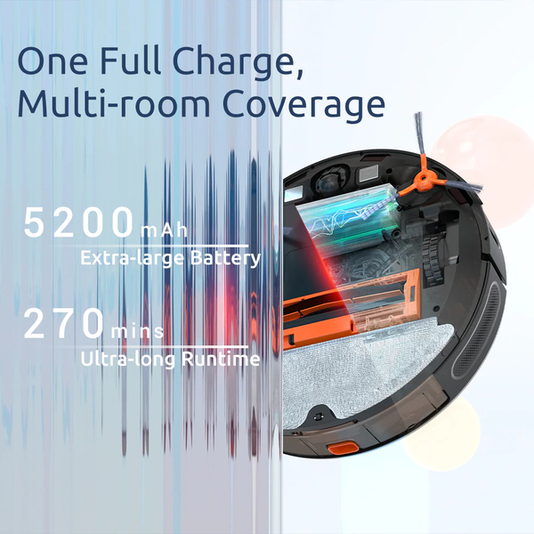 Название товара: Робот-пылесос Kyvol Cybovac S31 с технологией Lidar/110мл+500мл/5200 мА/3000 Pa с поддержкой Google Assistant и Amazon Alexa.
