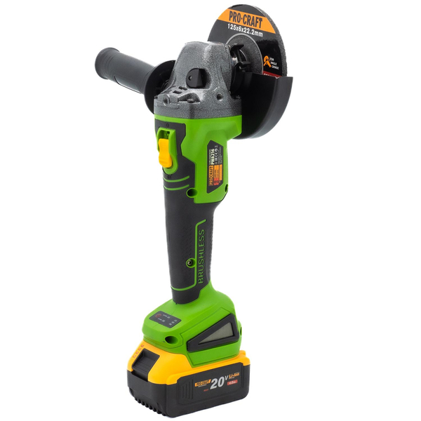 Набор бесщеточной аккумуляторной болгарки Procraft PWA216