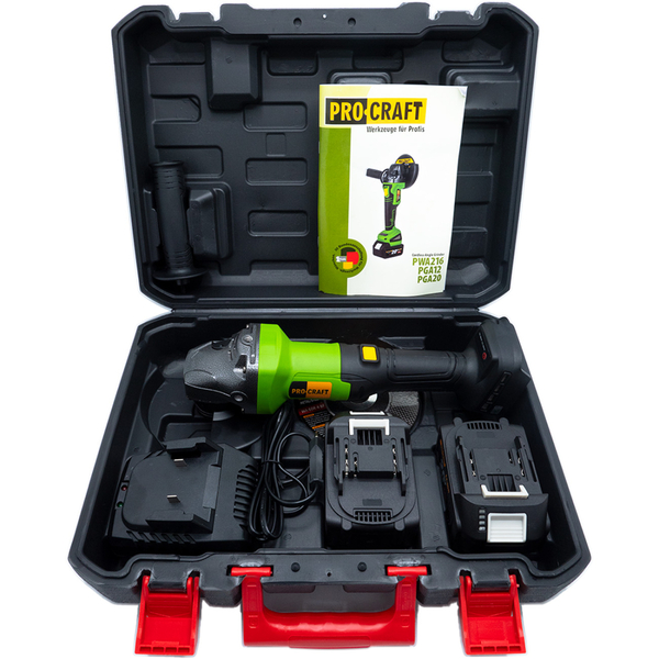 Aкумуляторна болгарка Procraft PGA20 (2 акб)