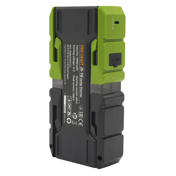 Назва товару: Пуско-зарядний пристрій Procraft JS10