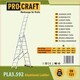 Драбина алюмінієва універсальна Procraft PLA3.592