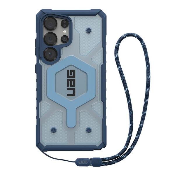 Чохол + ремінець UAG для Samsung Galaxy S25 Ultra, Pathfinder Clear with Magnet Bundle, Blues Lanyard (2144831BV03)