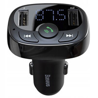 FM-модулятор Baseus T typed Bluetooth MP3 charger with car holder（Standard edition）Black