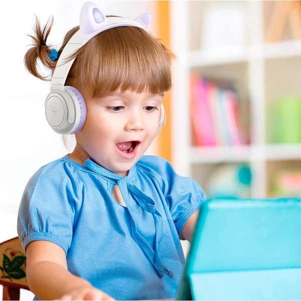 Навушники Promate Panda Lilac