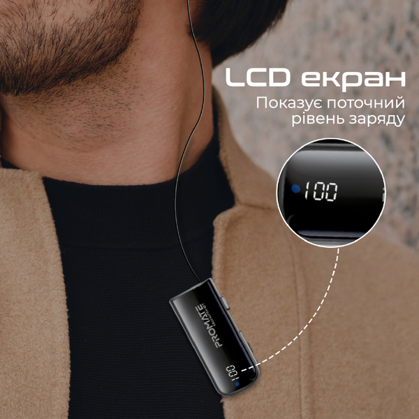 Навушники Promate Monoflix-bt Black