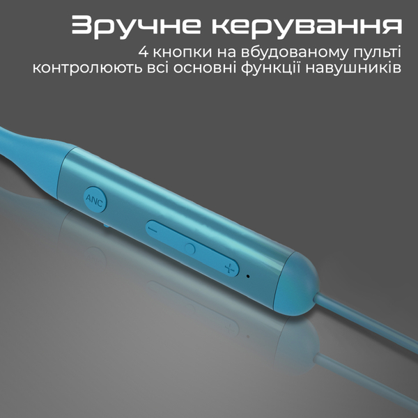 Навушники Promate Velcon Blue