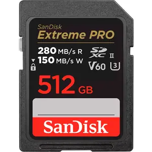 Карта памяти SanDisk SD  512GB C10 UHS-II U3 R280/W150MB/s Extreme Pro V60