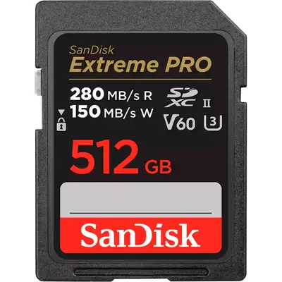 Карта памяти SanDisk SD 512GB Extreme Pro UHS-II U3 V60