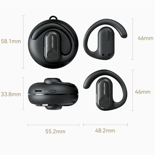 Наушники TWS Vention OpenBeat O11 Black