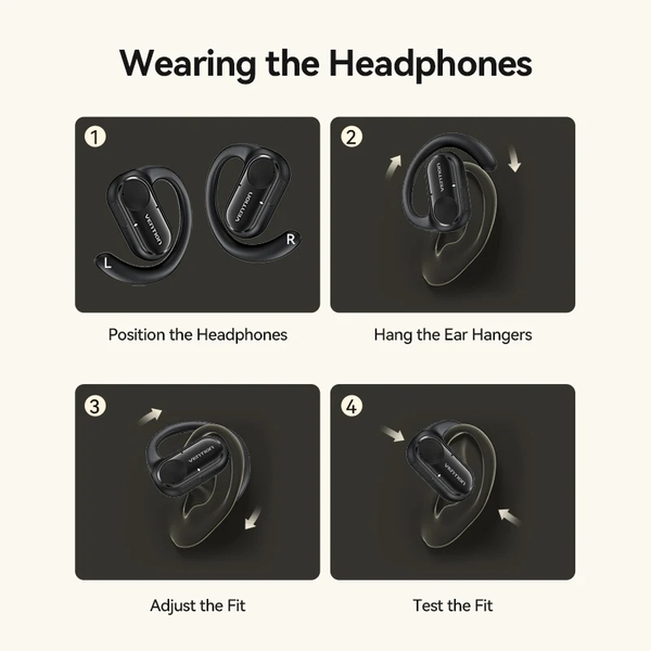 Наушники TWS Vention OpenBeat O11 Black