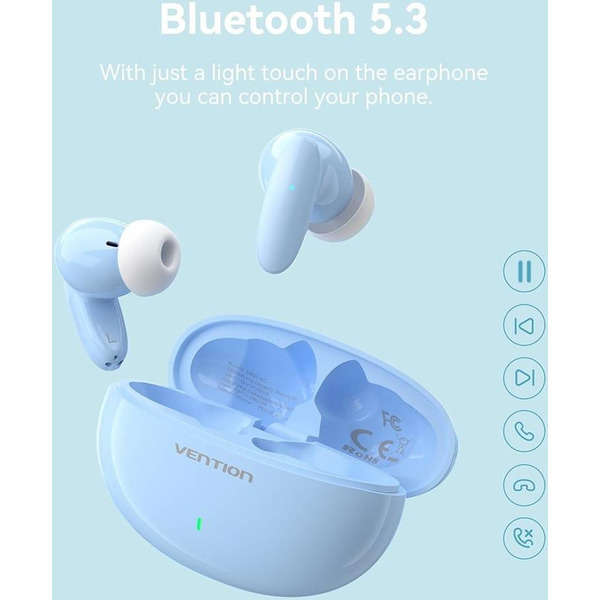 Навушники TWS Vention Elf Earbuds E01 Blue