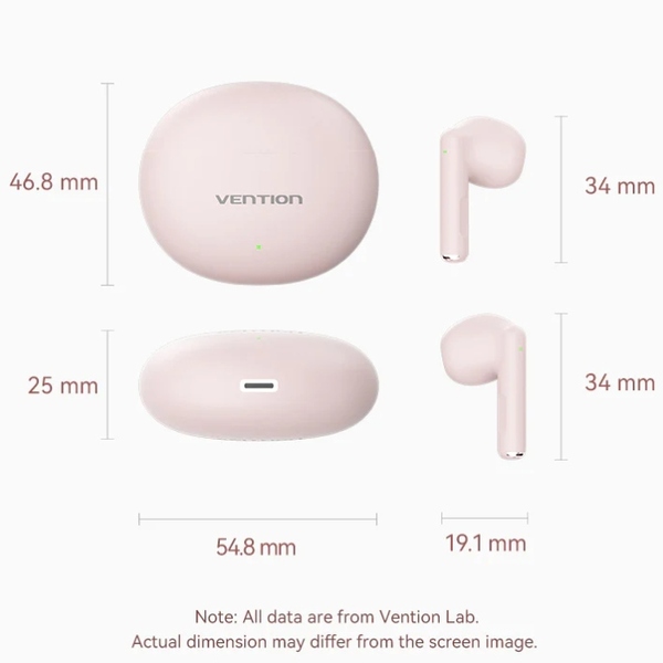 Наушники TWS Vention Elf Earbuds E06 Pink