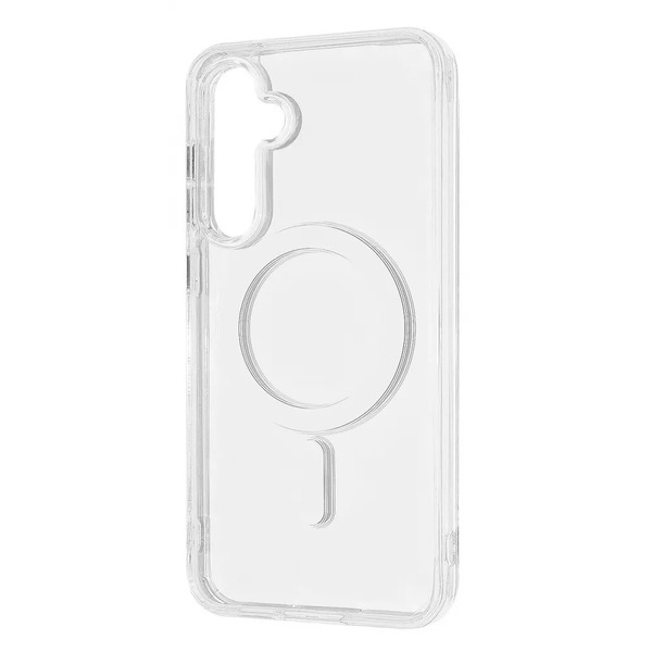Чeхол-накладка Wave Clear Case (PC+TPU) with Magnetic Ring для Samsung Galaxy S24 SM-S921 Transparent