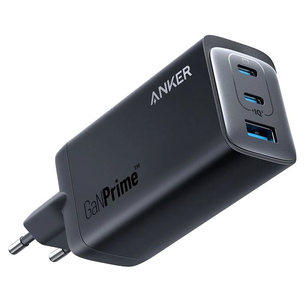 Мережевий зарядний пристрій Anker PowerPort 737 GaNPrime 120W 2xUSB Type-C, USB Type-A Black (A2148313)