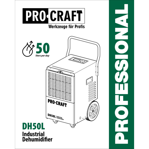 Осушувач повітря промисловий Procraft DH50L