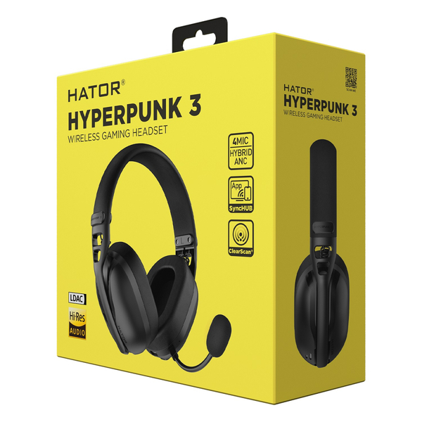 Гарнитура Hator Hyperpunk 3 Wireless Black (ESH15)