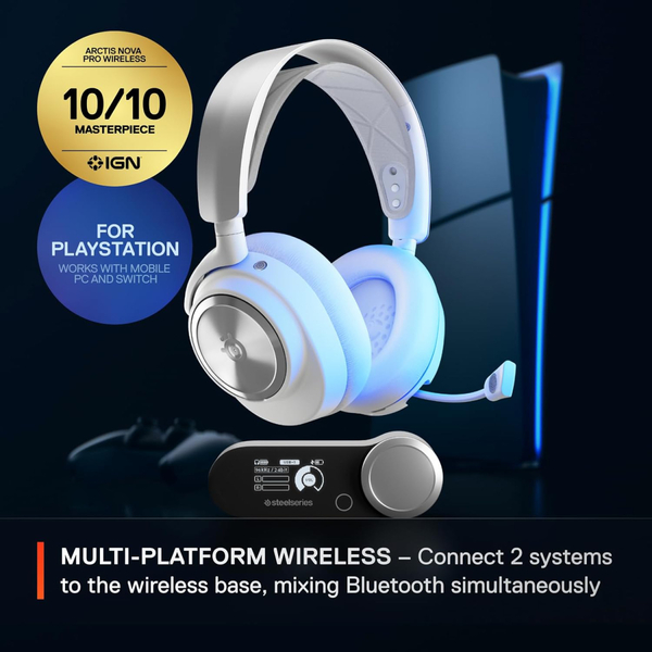 Навушники SteelSeries Arctis Nova Pro Wireles P White XBOX/PC/PS/SW/MAC/MOB
