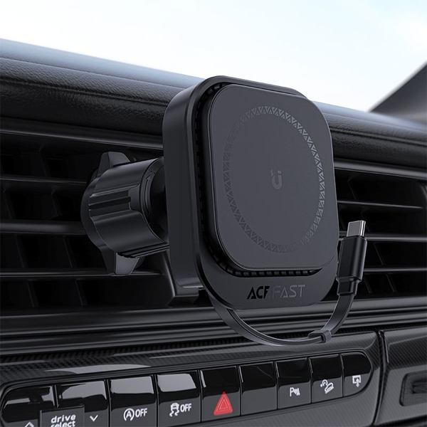 Автомобільне кріплення для смартфона D32 Magnetic wireless charging Acefast