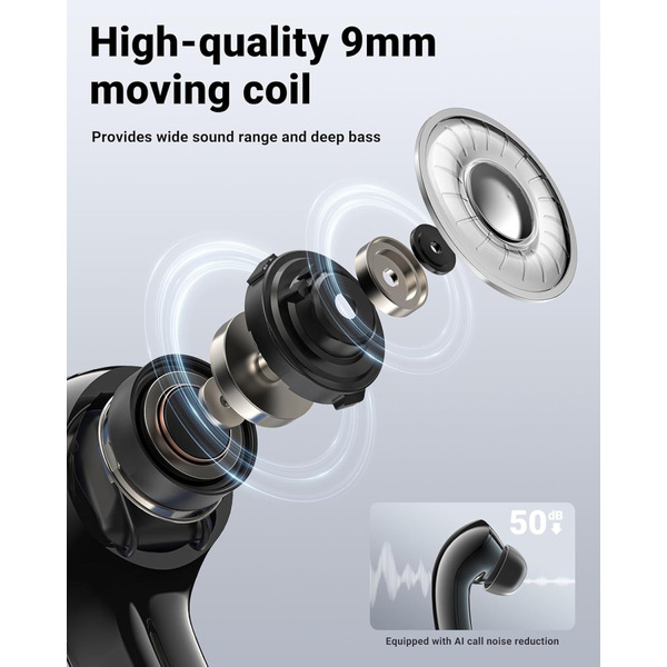 Навушники TWS Acefast T9 obsidian black