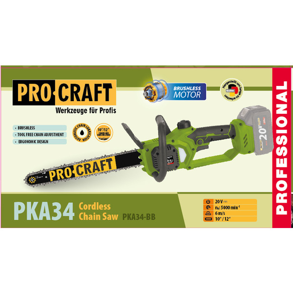 Акумуляторна пила Procraft PKA34 (без акб та зп)