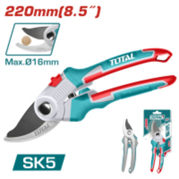Секатор TOTAL THT0601 215 мм, d-16 мм.