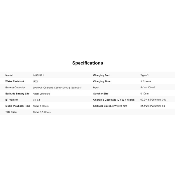 Навушники iMiki SP1 Black