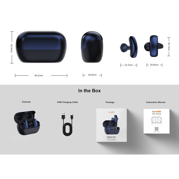 Навушники iMiki SP1 Blue