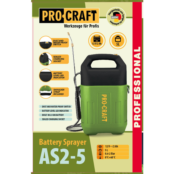 Акумуляторний обприскувач Procraft AS2-5