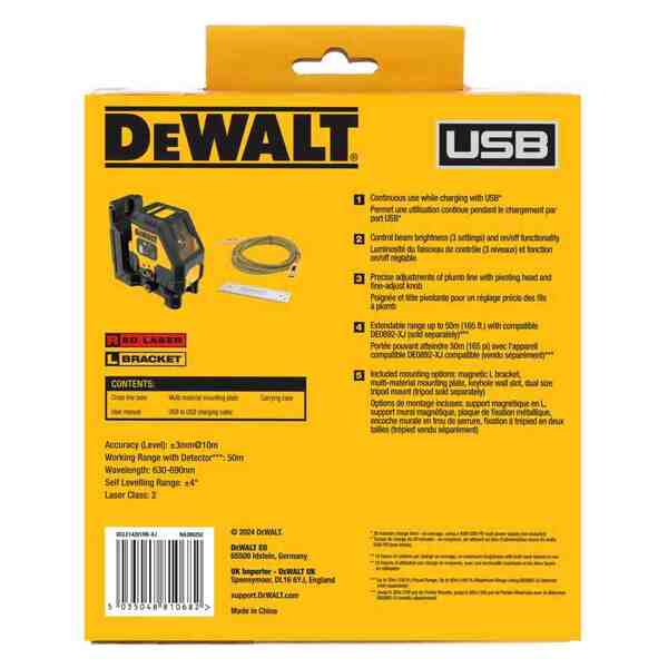 Рівень лазерний лінійний DeWALT DCLE14201RB